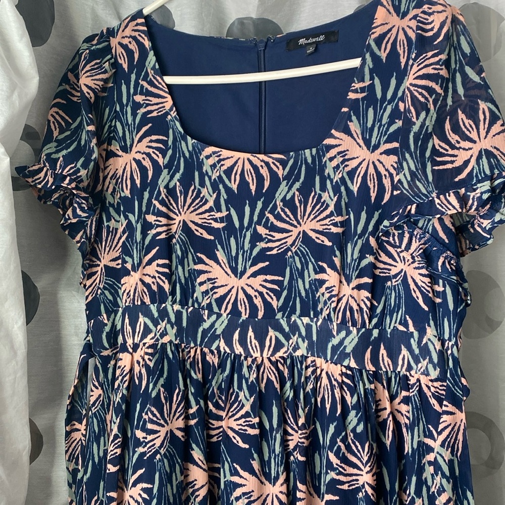 Madewell MIDI square neck dress